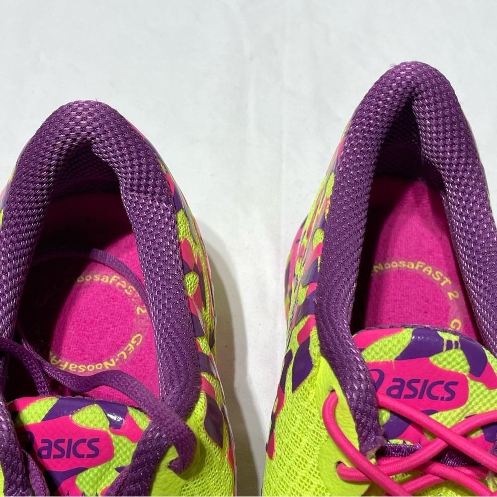 ASICS Gel-Noosa Fast 2 Womens Running Shoes Size 10 Multicolor Yellow Pink - Picture 10 of 12